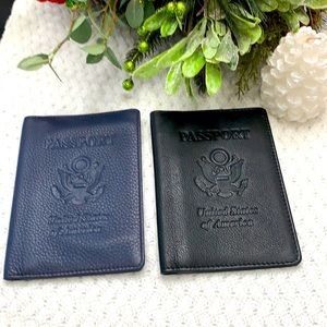 COPY - Leather passport holders.